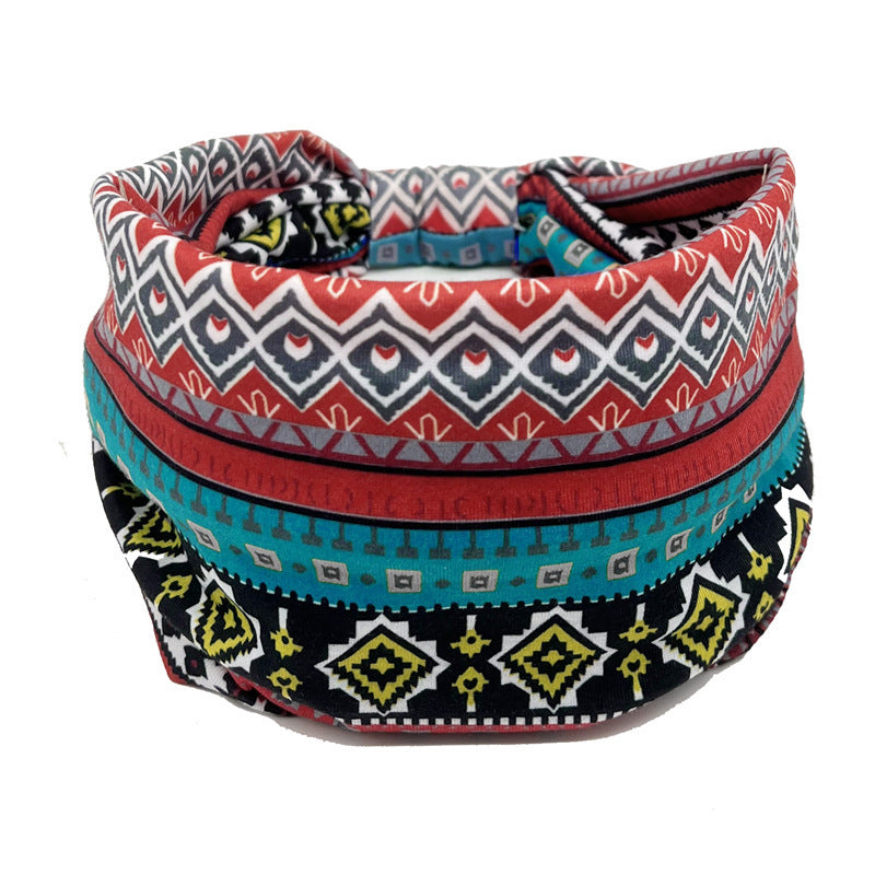 ✨ Boho Wide Headband for Women – Celestial & Geometric Prints