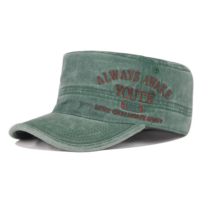 Always Awake Youth 1995 Washed Military Cap — Adjustable, Unisex, 7 Colors