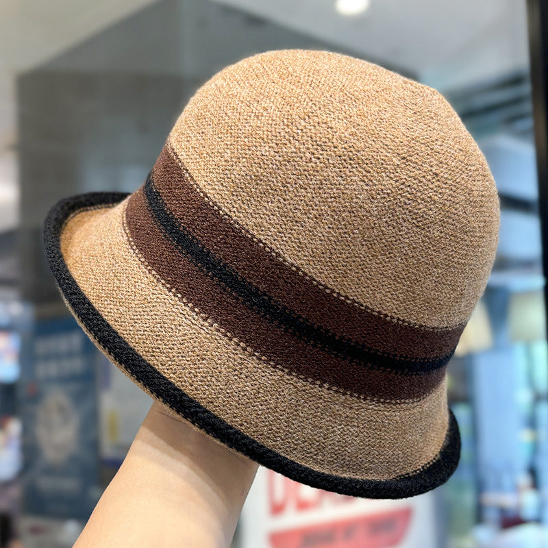 Women's Foldable Striped Cloche Bucket Hat — 8 Colors