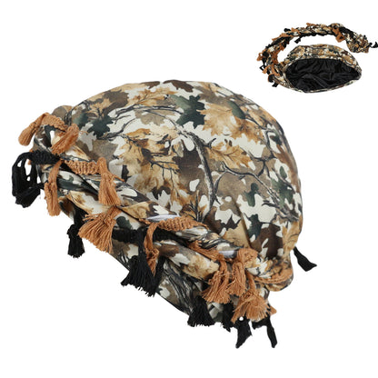 Printed Tassel Turban Headwrap – Paisley, Leopard & Camo