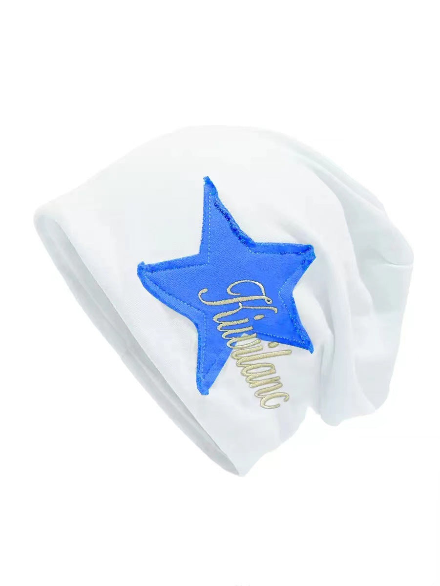 Women's Slouchy Star Patch Beanie | Vintage Cotton Hat