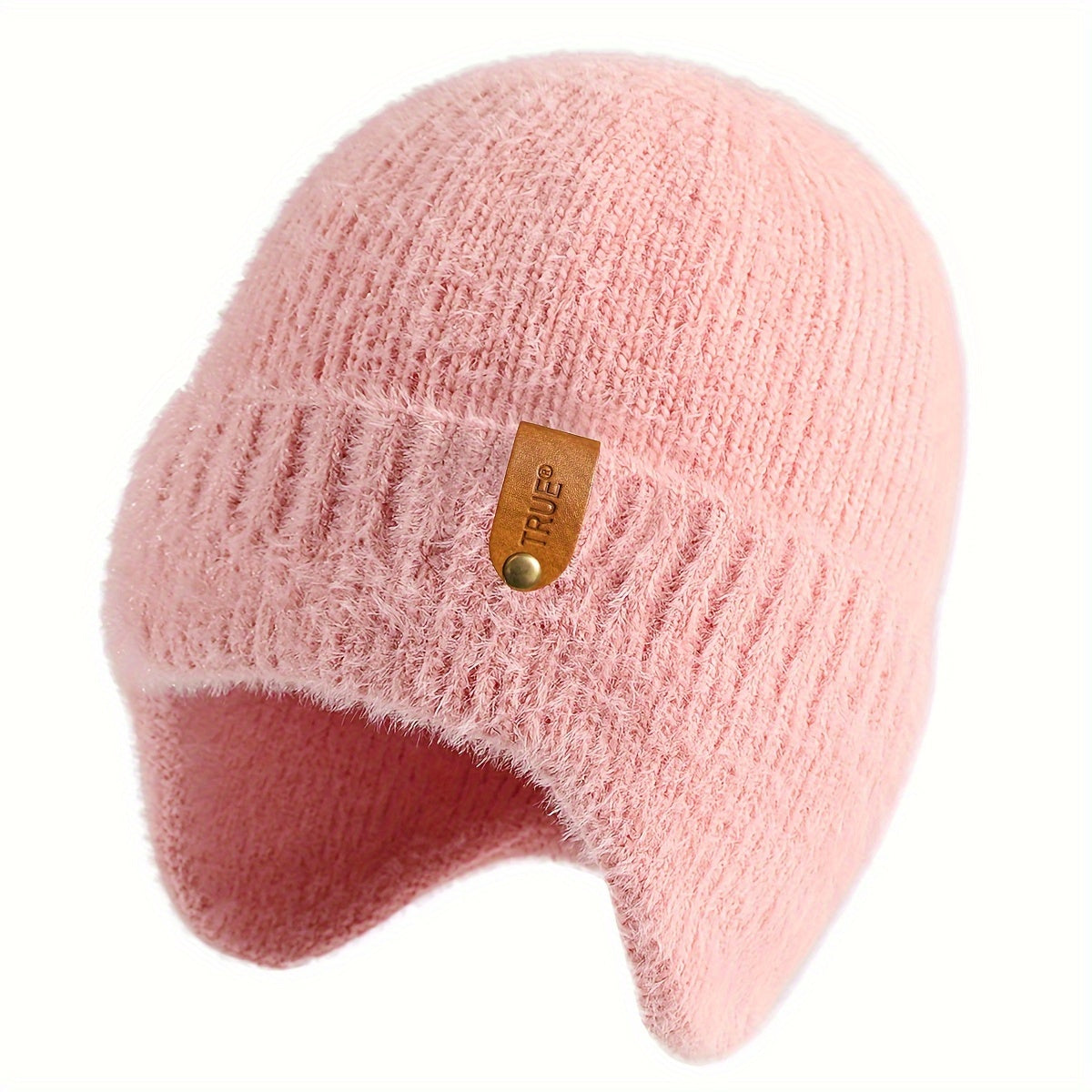 Cozy Plush Knit Earflap Beanie – Soft Winter Hat for Women & Men