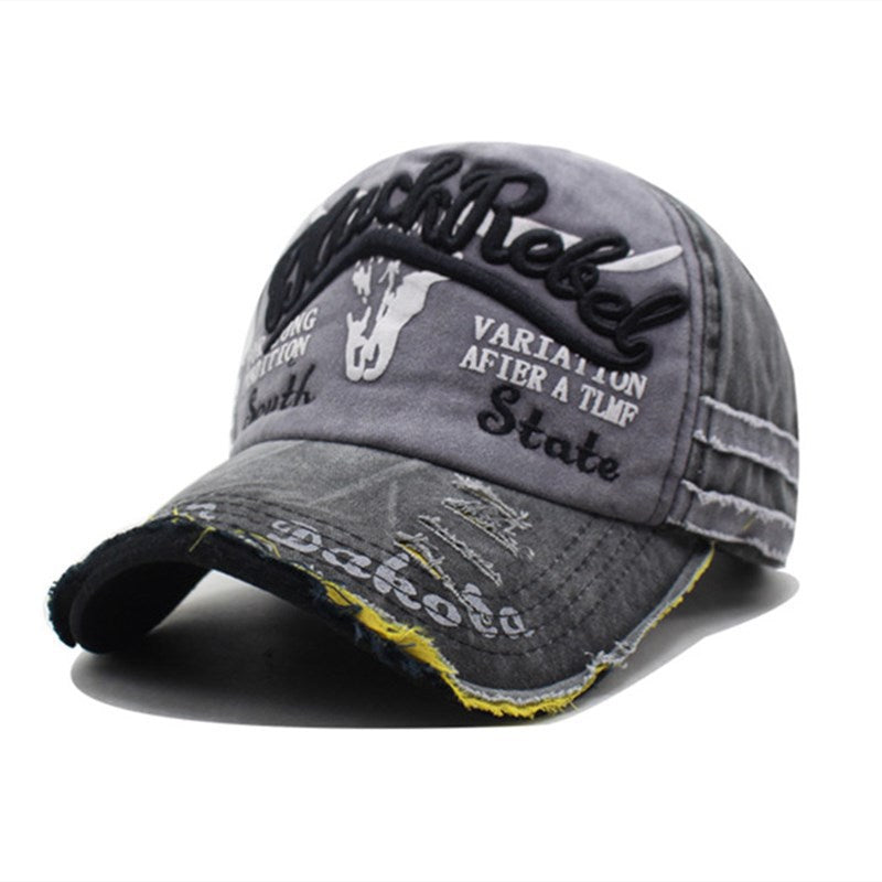 Vintage Distressed Baseball Cap | Washed Embroidered Dad Hat