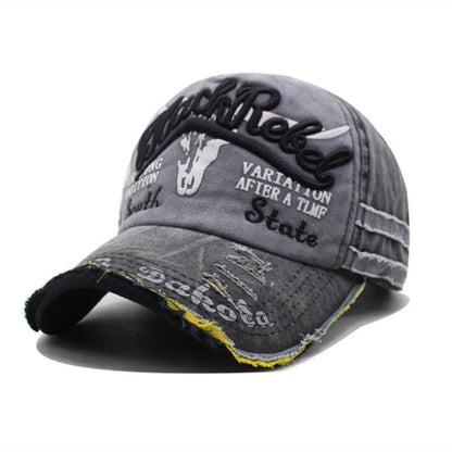 Vintage Distressed Baseball Cap | Washed Embroidered Dad Hat