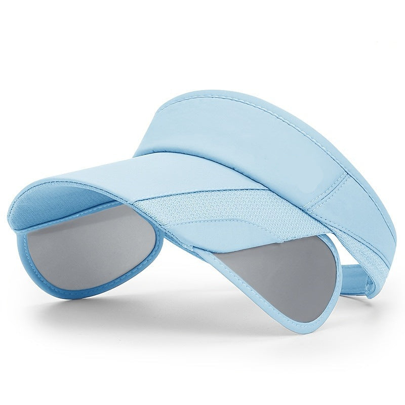 Retractable Side Panel Sun Visor Hat – Breathable Open-Top Adjustable Unisex