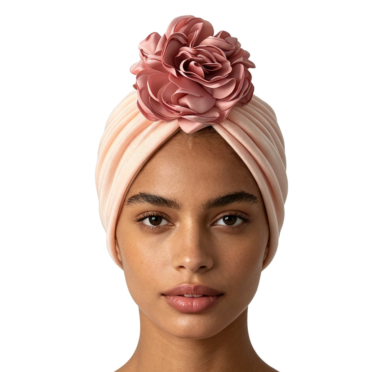 🌸 Women's 3D Flower Turban Hat | Pre-Tied Head Wrap