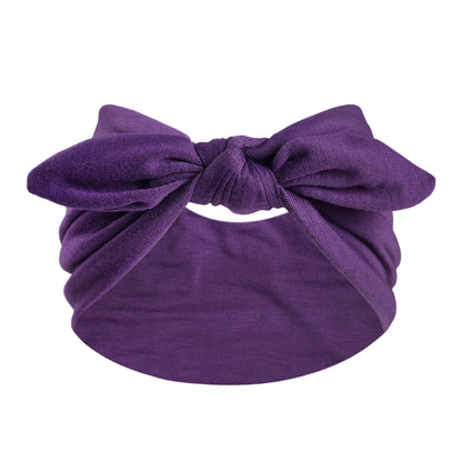Women's Wide Bunny Bow Headband | Soft Stretch Hair Band