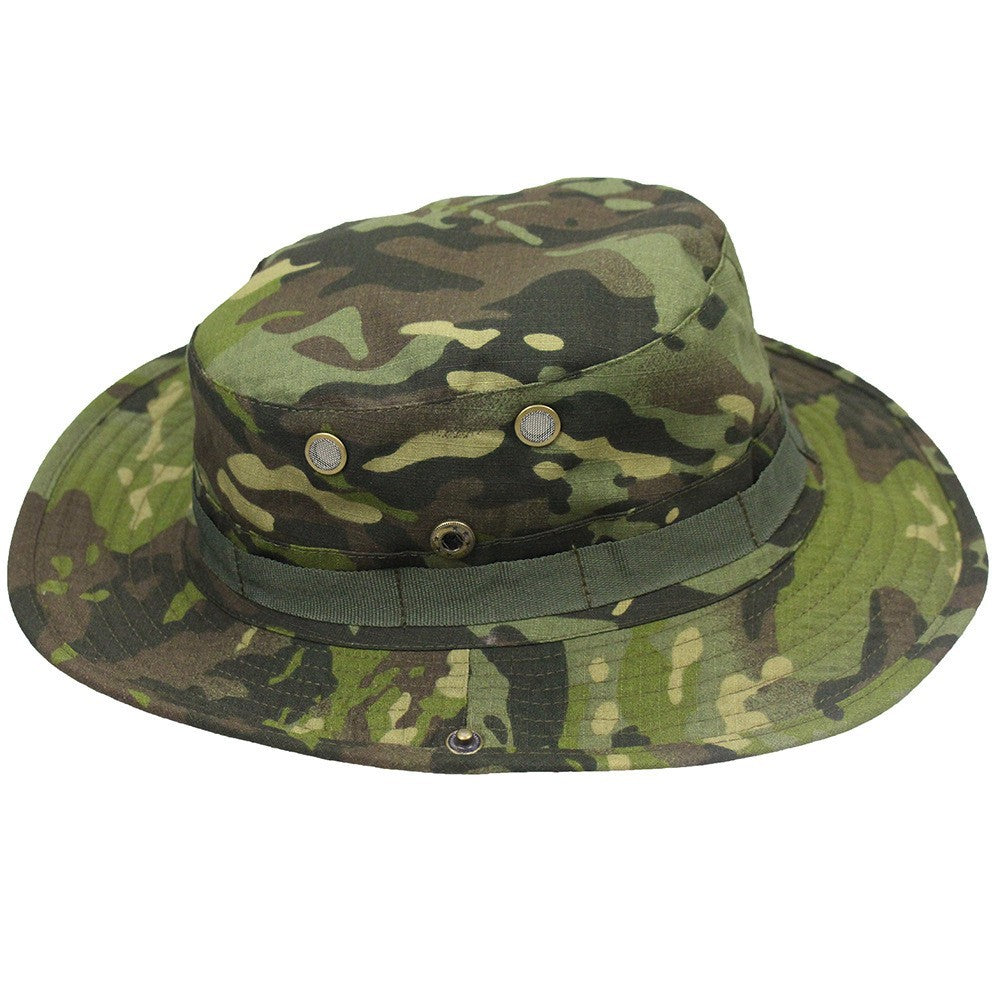 Men's Outdoor Boonie Sun Hat — 360° Shade, Ventilation Eyelets, 8 Colors