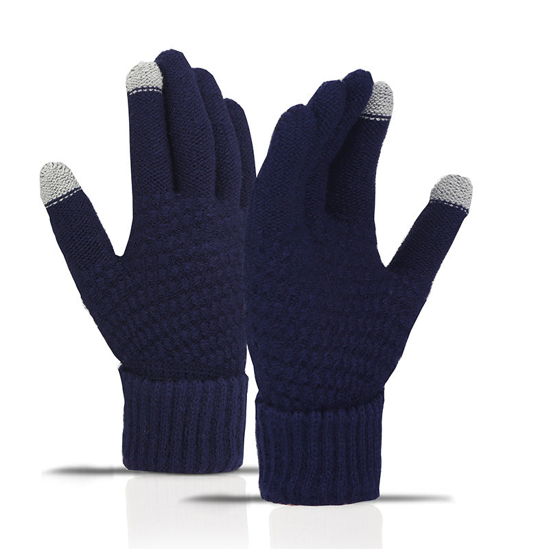 ❄️ Cozy Knit Touchscreen Gloves – Soft-Lined Winter Gloves for Men & Women
