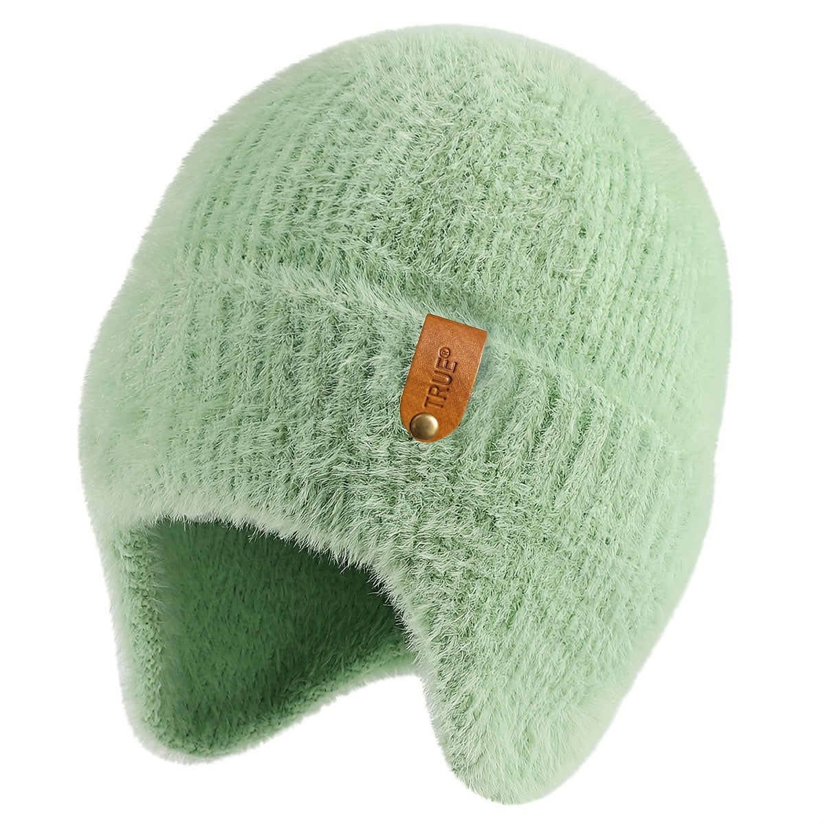 Cozy Plush Knit Earflap Beanie – Soft Winter Hat for Women & Men