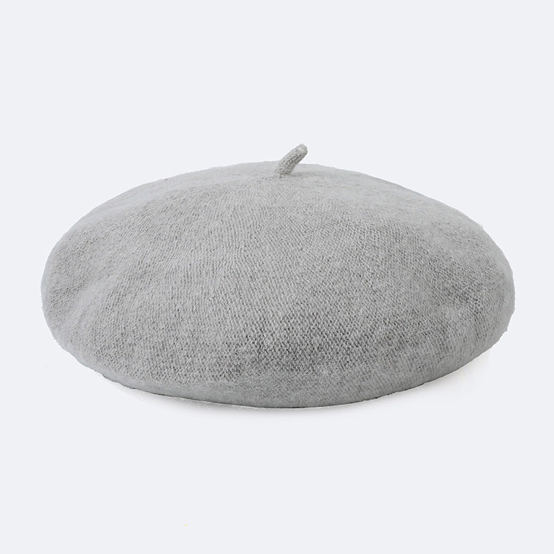 Classic Wool-Look Beret — Soft Texture, 3 Wear Styles, 8 Colors