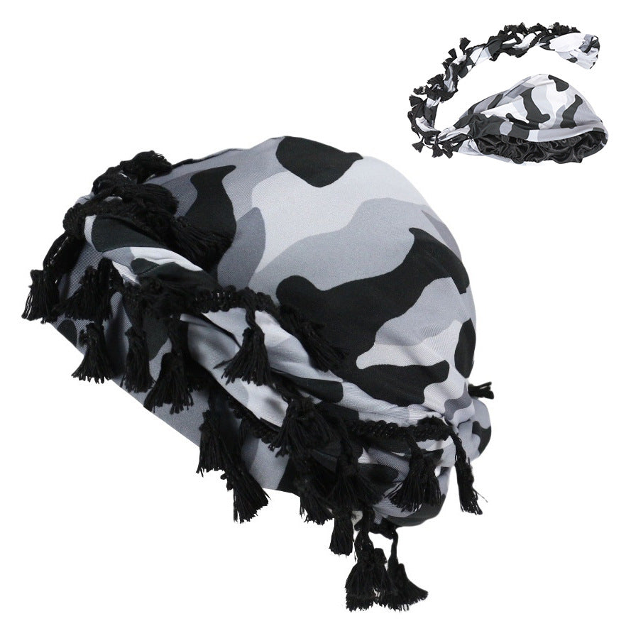 Printed Tassel Turban Headwrap – Paisley, Leopard & Camo