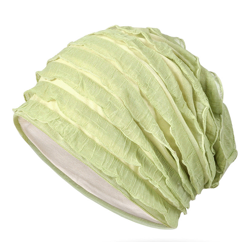 Women's Lightweight Ruffle Turban Hat | Easy Slip-On Style