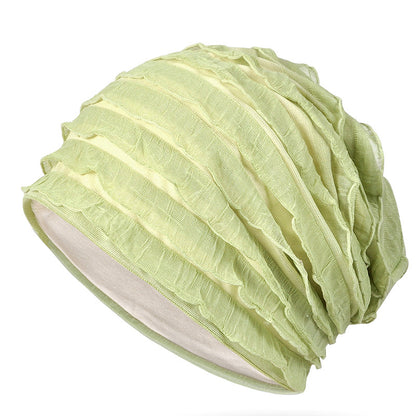 Women's Lightweight Ruffle Turban Hat | Easy Slip-On Style