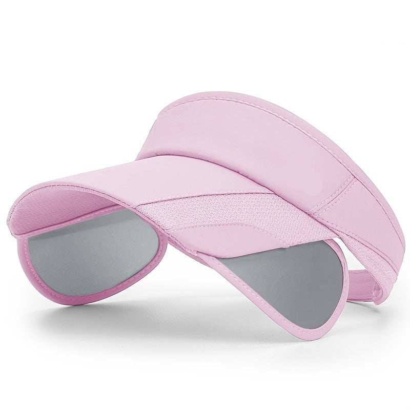 Retractable Side Panel Sun Visor Hat – Breathable Open-Top Adjustable Unisex