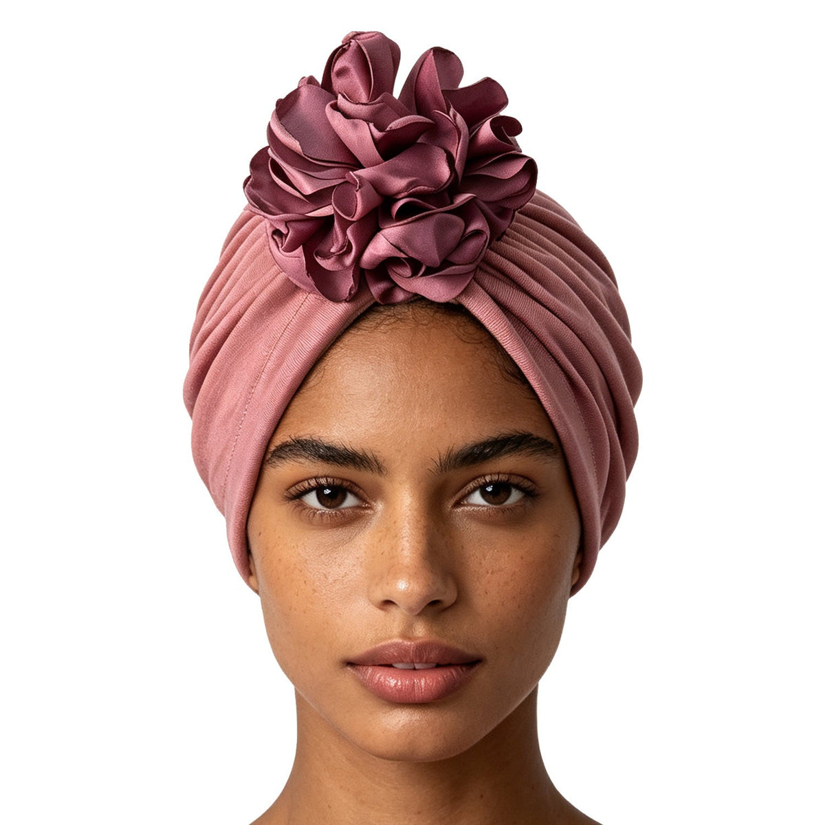 🌸 Women's 3D Flower Turban Hat | Pre-Tied Head Wrap