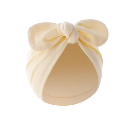 Baby Bow Turban Hat – Soft Cute Infant Beanie