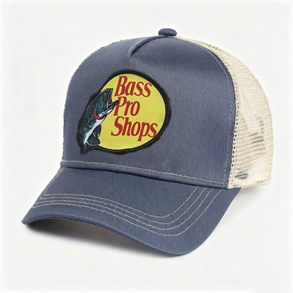 Embroidered Trucker Hat Mesh Back Baseball Cap Adjustable Outdoor Fishing Trucker Cap for Men Women