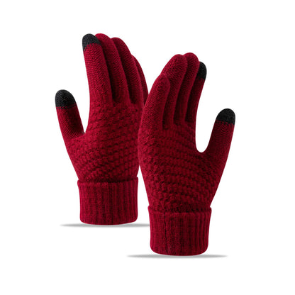 ❄️ Cozy Knit Touchscreen Gloves – Soft-Lined Winter Gloves for Men & Women