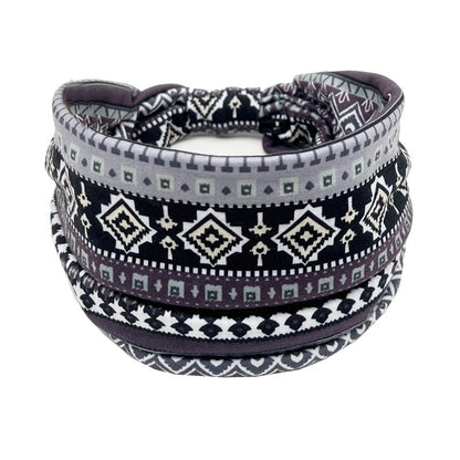 ✨ Boho Wide Headband for Women – Celestial & Geometric Prints
