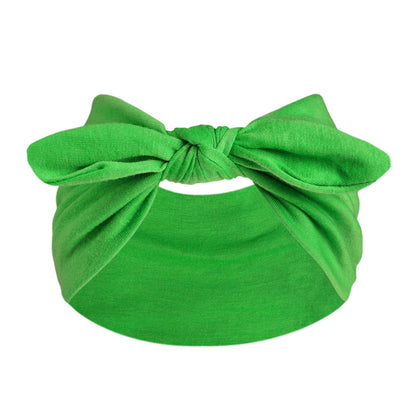 Women's Wide Bunny Bow Headband | Soft Stretch Hair Band