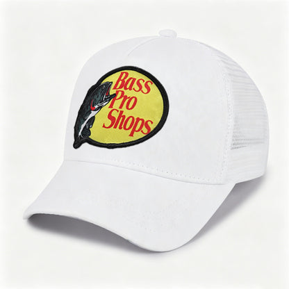 Embroidered Trucker Hat Mesh Back Baseball Cap Adjustable Outdoor Fishing Trucker Cap for Men Women