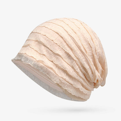 Women's Lightweight Ruffle Turban Hat | Easy Slip-On Style