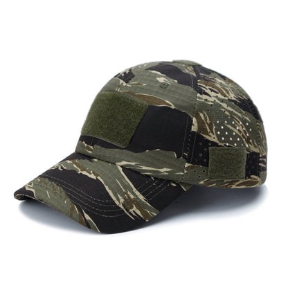 Tactical Baseball Cap with Patch — Breathable Ripstop Hat, Adjustable Fit, Hook & Loop Panels.