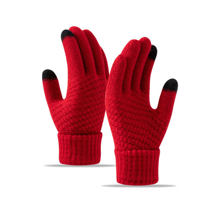 ❄️ Cozy Knit Touchscreen Gloves – Soft-Lined Winter Gloves for Men & Women