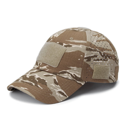 Tactical Baseball Cap with Patch — Breathable Ripstop Hat, Adjustable Fit, Hook & Loop Panels.