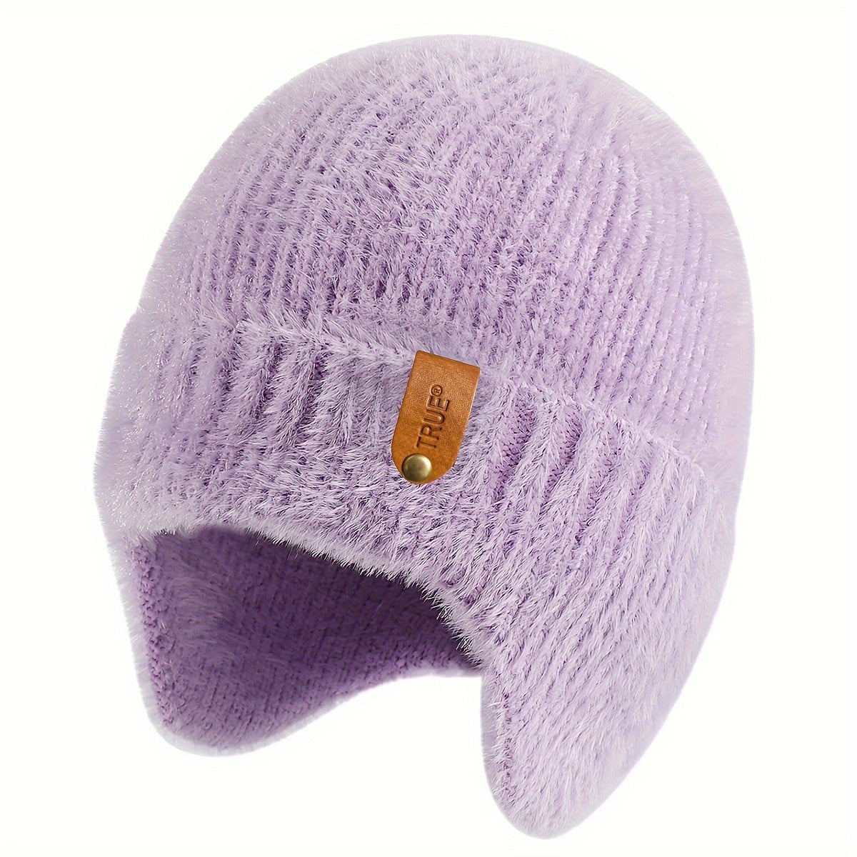 Cozy Plush Knit Earflap Beanie – Soft Winter Hat for Women & Men