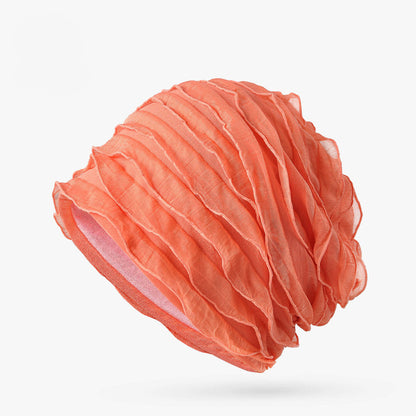 Women's Lightweight Ruffle Turban Hat | Easy Slip-On Style
