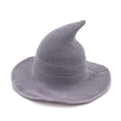Witch Hat for Women — Soft Knit Halloween & Fall Style Hat, 13 Colors