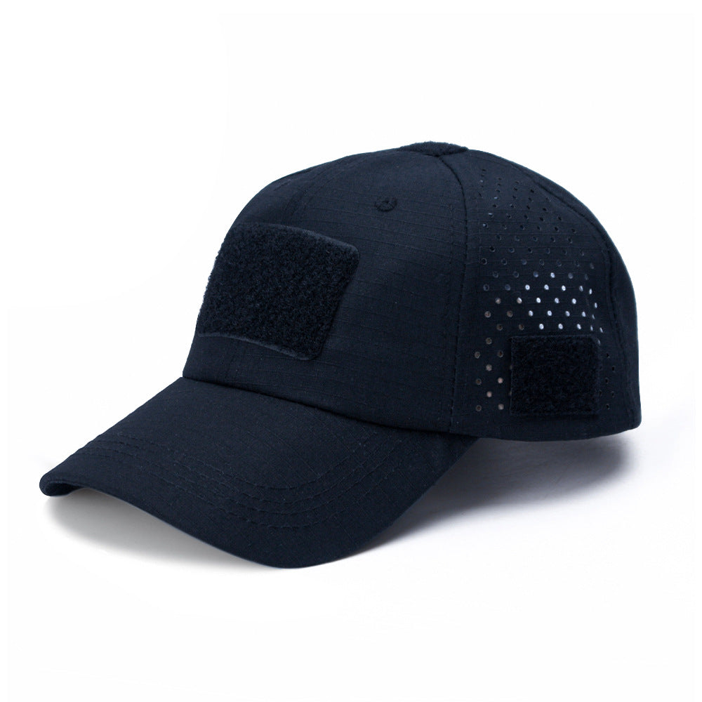 Tactical Baseball Cap with Patch — Breathable Ripstop Hat, Adjustable Fit, Hook & Loop Panels.