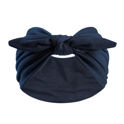 Women's Wide Bunny Bow Headband | Soft Stretch Hair Band