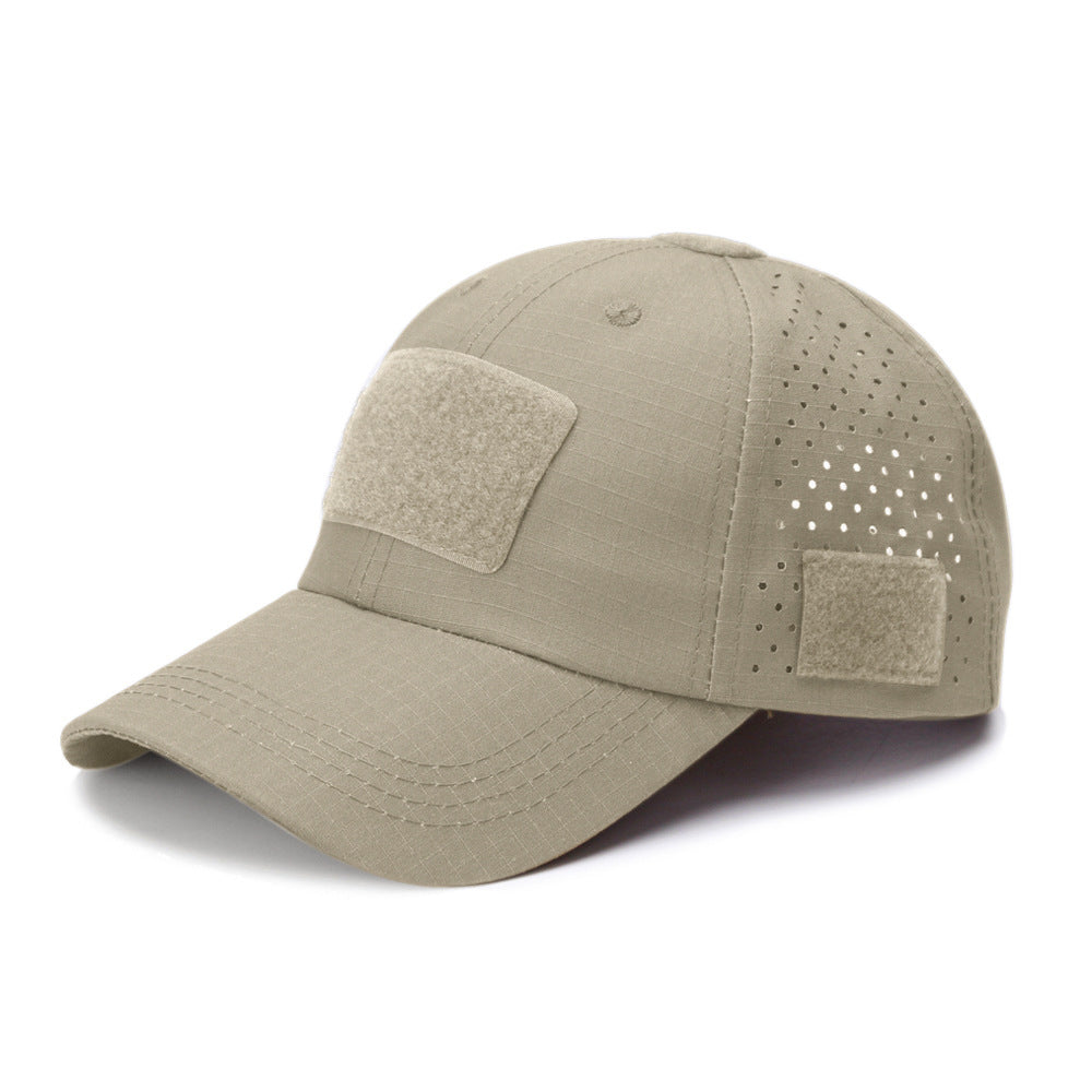 Tactical Baseball Cap with Patch — Breathable Ripstop Hat, Adjustable Fit, Hook & Loop Panels.