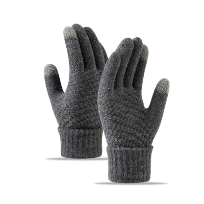 ❄️ Cozy Knit Touchscreen Gloves – Soft-Lined Winter Gloves for Men & Women