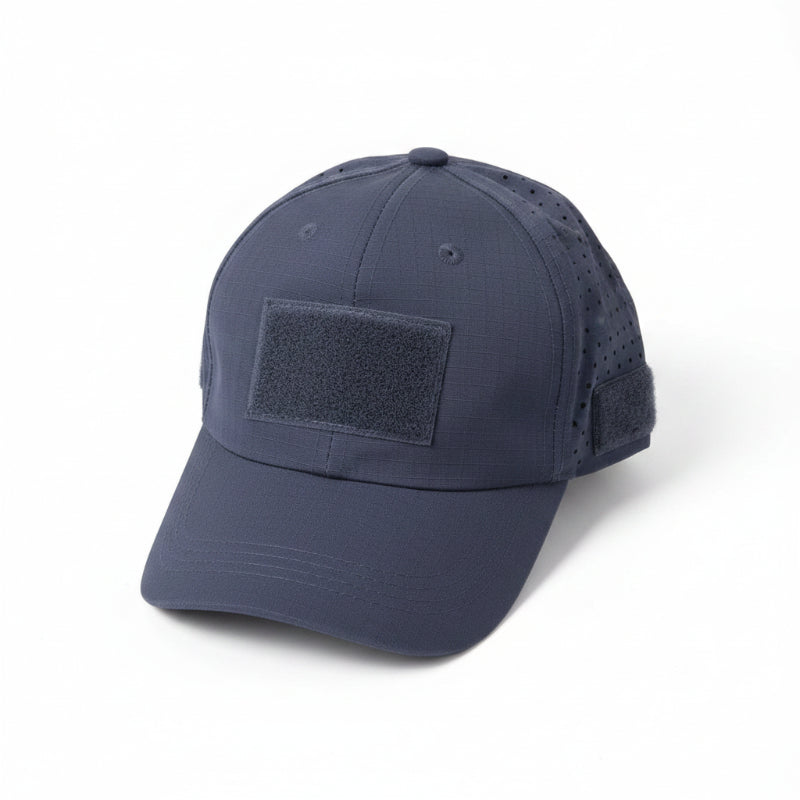 Tactical Baseball Cap with Patch — Breathable Ripstop Hat, Adjustable Fit, Hook & Loop Panels.