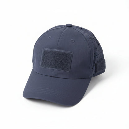 Tactical Baseball Cap with Patch — Breathable Ripstop Hat, Adjustable Fit, Hook & Loop Panels.