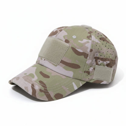 Tactical Baseball Cap with Patch — Breathable Ripstop Hat, Adjustable Fit, Hook & Loop Panels.