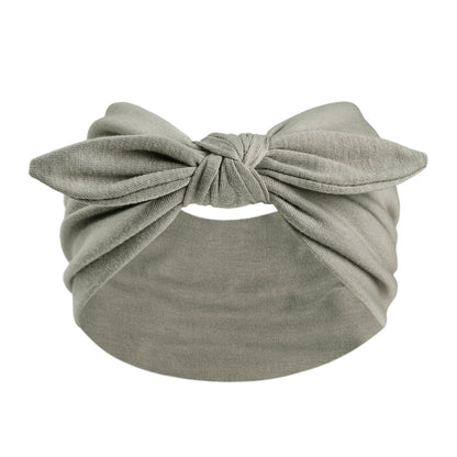 Women's Wide Bunny Bow Headband | Soft Stretch Hair Band