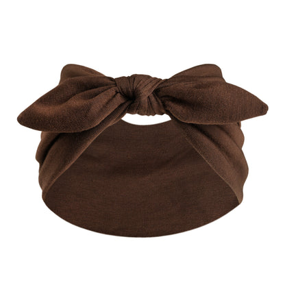 Women's Wide Bunny Bow Headband | Soft Stretch Hair Band