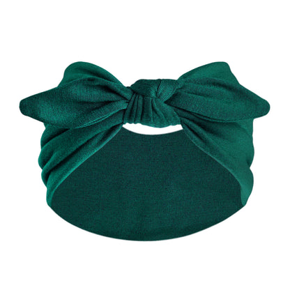 Women's Wide Bunny Bow Headband | Soft Stretch Hair Band