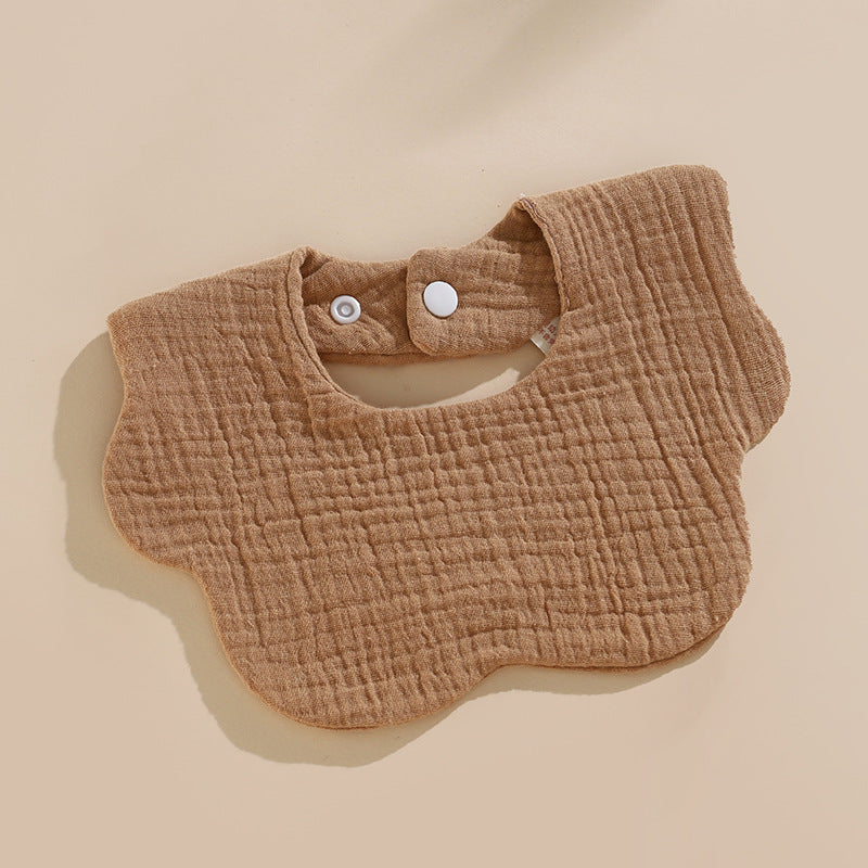 6-Layer Cotton Gauze Petal Baby Bib | Soft Drool Bib
