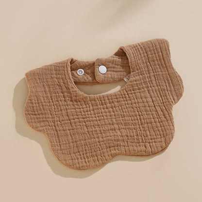 6-Layer Cotton Gauze Petal Baby Bib | Soft Drool Bib