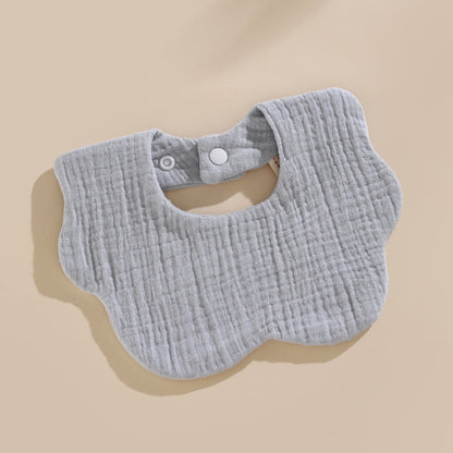 6-Layer Cotton Gauze Petal Baby Bib | Soft Drool Bib