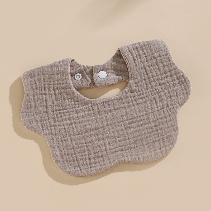6-Layer Cotton Gauze Petal Baby Bib | Soft Drool Bib