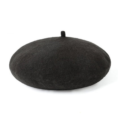 Classic Wool-Look Beret — Soft Texture, 3 Wear Styles, 8 Colors