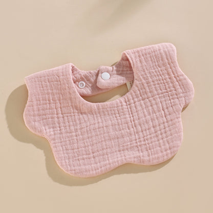 6-Layer Cotton Gauze Petal Baby Bib | Soft Drool Bib