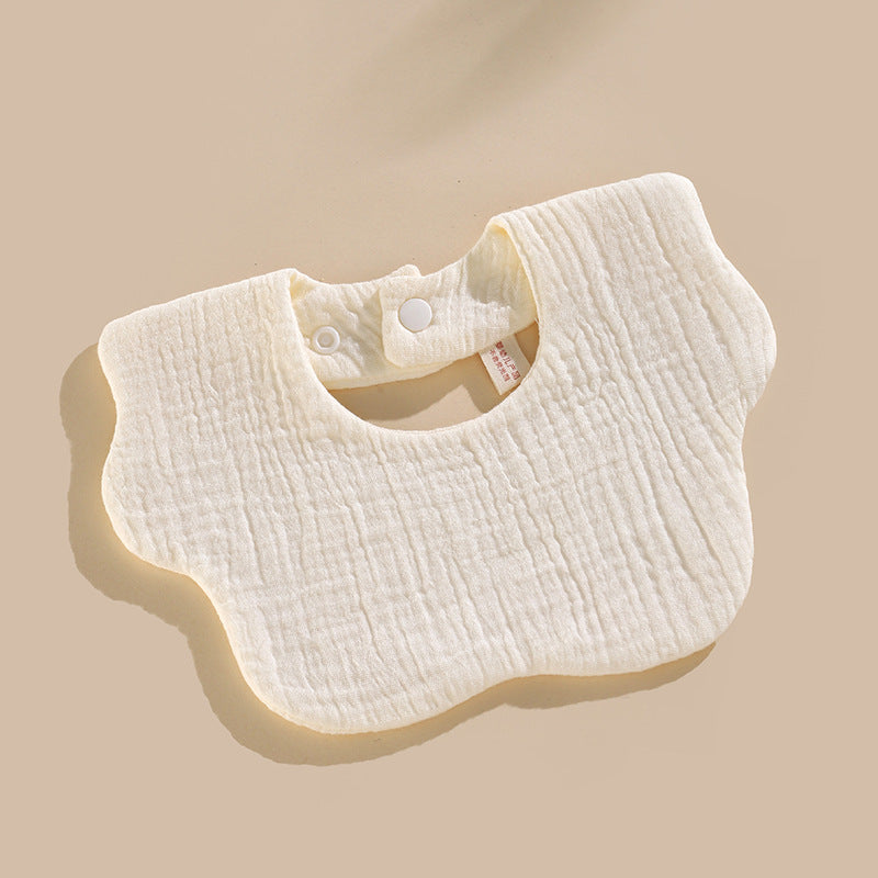 6-Layer Cotton Gauze Petal Baby Bib | Soft Drool Bib